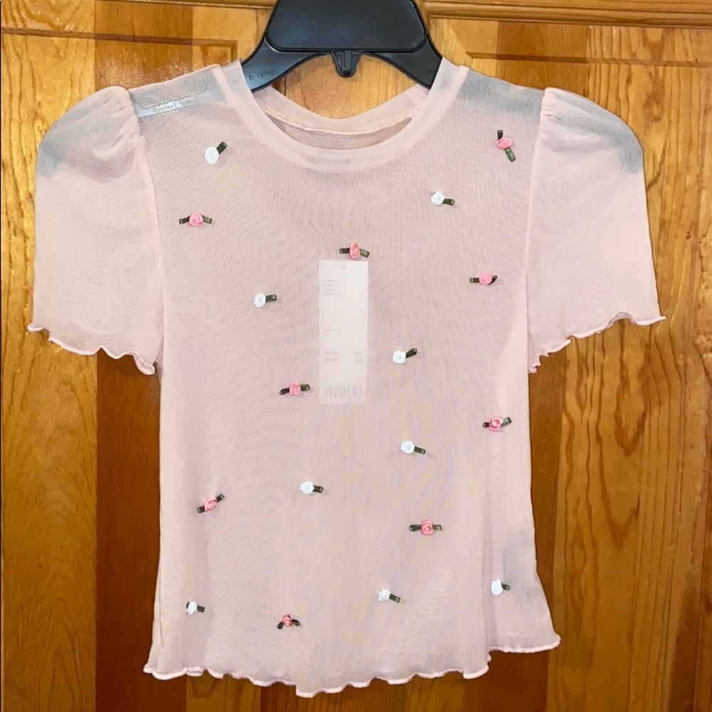 NWT Urban Women’s Pink/Rose Mesh Top
